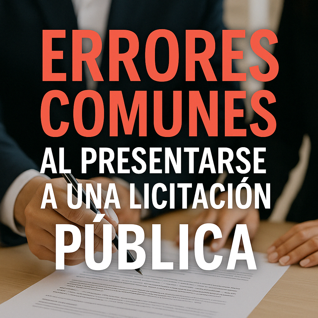 Errores al presentarse a una licitación